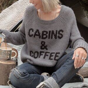 Wooden Ships knit sweater Cabins & Coffee